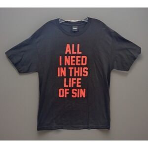 Adapt SF x BEST Jay Z Shirt Sz L Black All I need In This Life of Sin Clyde XX